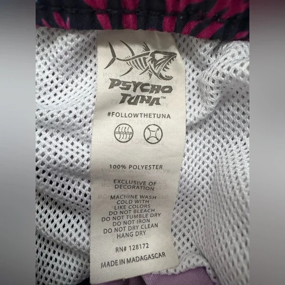 Psycho Tuna Tropical Swim Trunks – Men’s L – Coral Fish Print 🐠🌺 - Picture 5 of 6